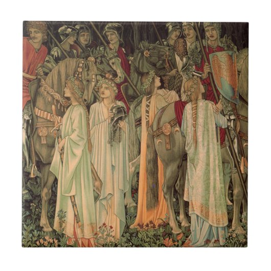 Carreau Chevaliers médiévaux de la Table Ronde (Devant)