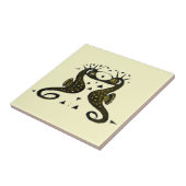 Carreau Chevaux Art Nouveau vintages (Côté)