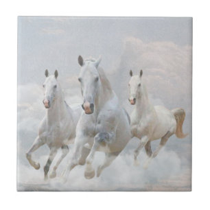 Carreau Chevaux dans les nuages