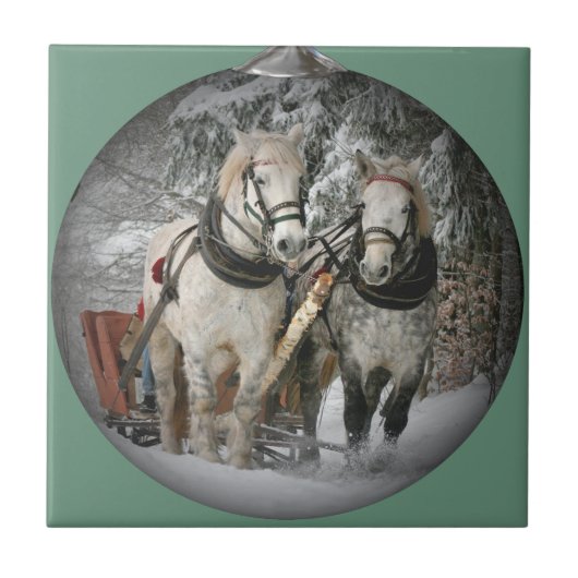 Carreau Chevaux de Noël (Devant)