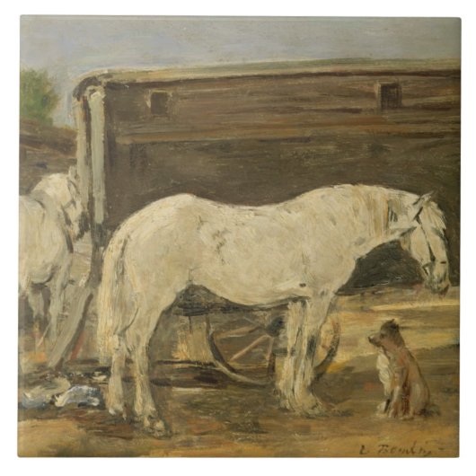 Carreau Chevaux gitans, c.1885-90 (huile sur la toile) (Devant)