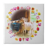 Carreau Chèvre à fleurs (Devant)