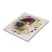 Carreau Chèvre à fleurs (Côté)