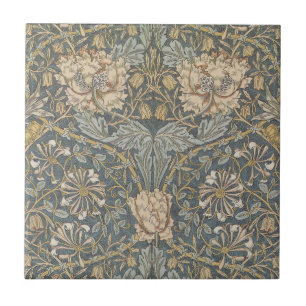 Carreau Chèvrefeuille par William Morris, Art floral vinta