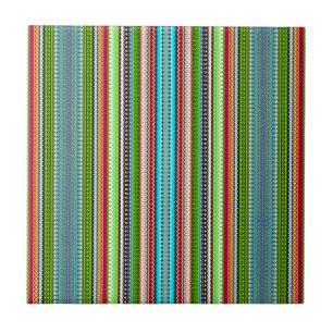 Carreau Chevron Abstrait vert
