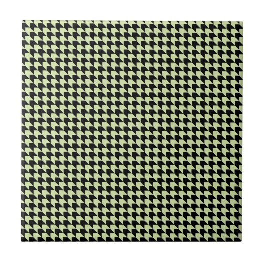 Carreau Chevron Checks Mint et Black (Devant)