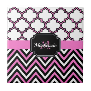 Carreau Chevron et Quatrefoil