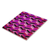 Carreau Chevron/Herringbone abstrait | Violets et Violet (Côté)