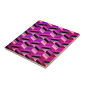 Carreau Chevron/Herringbone abstrait | Violets et Violet (Côté)
