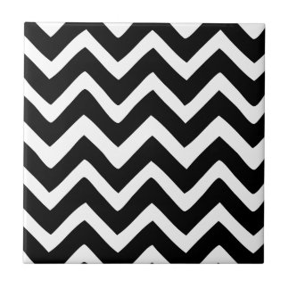 Carreau Chevron noir et blanc