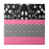 Carreau chevron rose (Devant)