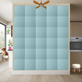 Carreau Chevron Turquoise et Blanc - Zigzag moderne