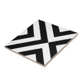 Carreau Chevrons noirs et blancs (Côté)