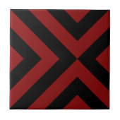 Carreau Chevrons rouges et noirs (Devant)