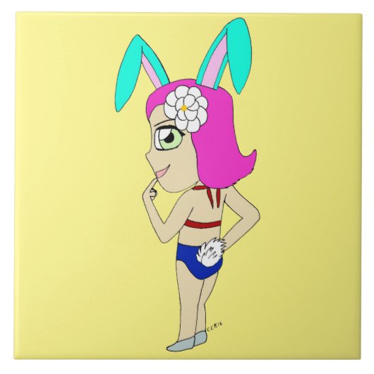 Carreau chibi bunnygirl (Devant)