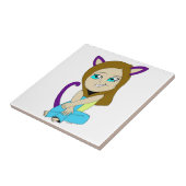 Carreau chibi catgirl (Côté)
