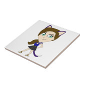 Carreau chibi catgirl (Côté)