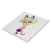 Carreau chibi catgirl (Côté)