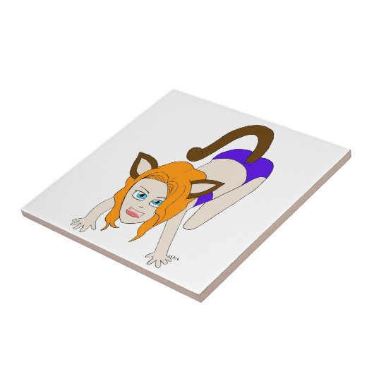 Carreau chibi catgirl (Côté)