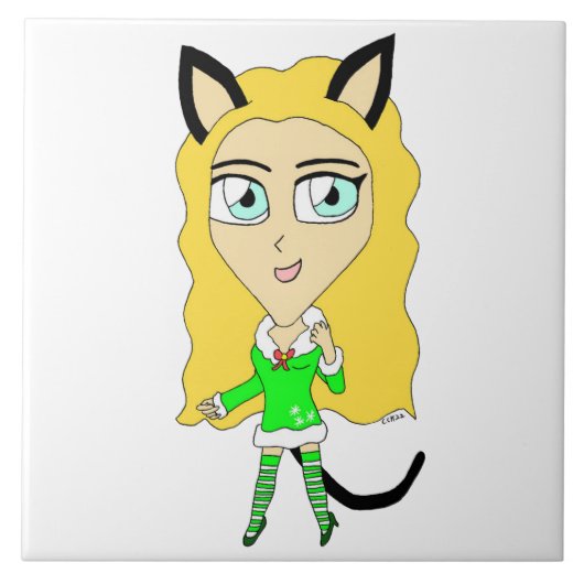 Carreau Chibi de Noël (Devant)