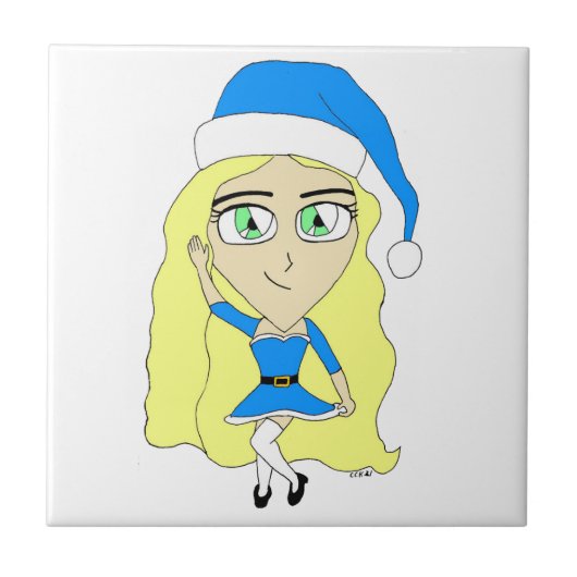 Carreau Chibi de Noël (Devant)