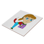 Carreau chibi foxy fille (Côté)