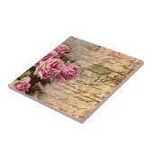 Carreau chic country français, chic shabby, roses roses ro (Côté)