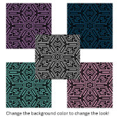 Carreau Chic élégant noir blanc moderne géométrique