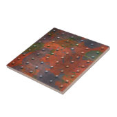 Carreau Chic industriel affligé 4 rivets en métal de (Côté)