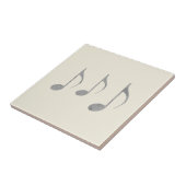 Carreau Chic Motif Notes de Musique Pied-de-Poule (Côté)