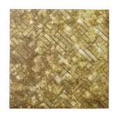 Carreau Chic Parties scintillant dorée cheminée au sol (Devant)