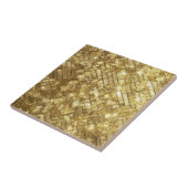 Carreau Chic Parties scintillant dorée cheminée au sol (Côté)