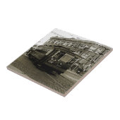 CARREAU CHICAGO 63E ET OCCIDENTALE 1952 TROLLEY ART SEPIA (Côté)