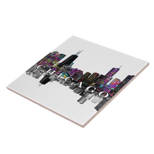 Carreau Chicago, Illinois en graffiti (Côté)