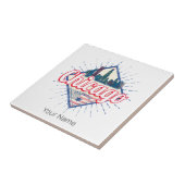 Carreau Chicago Illinois États-Unis Retro Skyline États-Un (Côté)