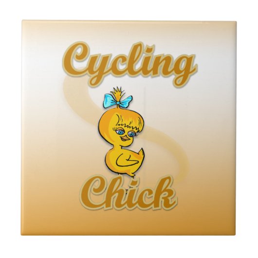Carreau Chick cycliste (Devant)