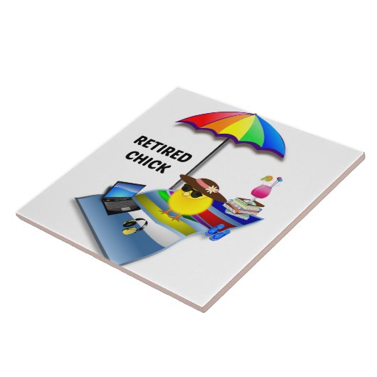 Carreau Chick retraité, si mignon, (Côté)