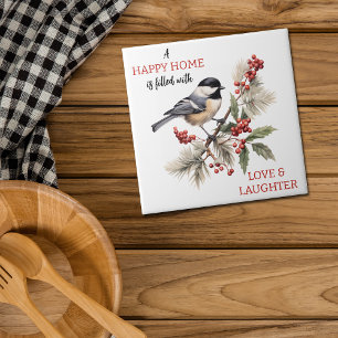 Carreau Chickadee Love and Laughter Accueil