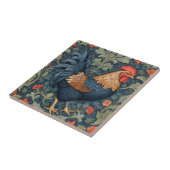 Carreau Chicken William Morris style Face droite Roster (Côté)