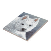 Carreau chien 137 westie blanc (Côté)