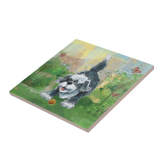 Carreau Chien à mouton escarpé (Côté)