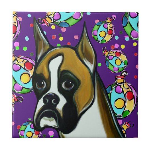 CARREAU CHIEN BOXER (Devant)