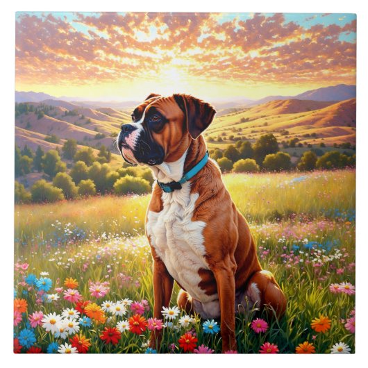 Carreau Chien boxer (Devant)