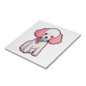 Carreau Chien Caniche Super Mignon (Côté)