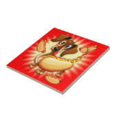 Carreau Chien chaud Dachshund (Côté)