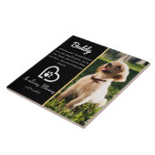 Carreau Chien commémoratif de la perte des animaux de comp (Côté)