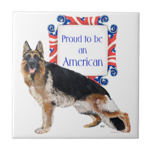 Carreau Chien de berger allemand Carrelage Américain