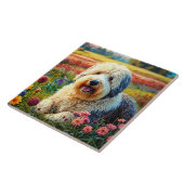 Carreau Chien de berger anglais ancien (Côté)
