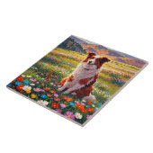 Carreau Chien de berger Border Collie (Côté)