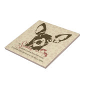 Carreau Chien de chiwawa mon soleil (Côté)